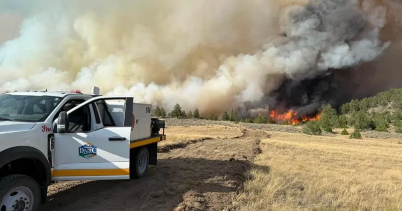 Crews battling 1,000-acre fire in Stillwater County