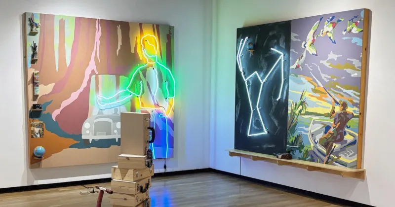 MSU exhibition features neon storytelling
