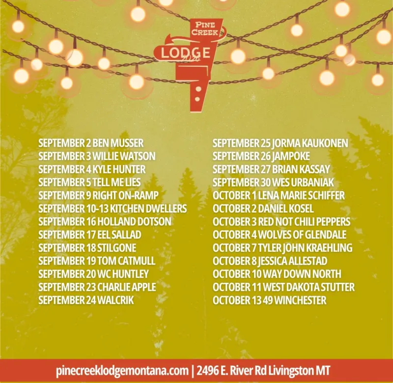 Dusk befalls Lodge 'Summer Concert Series'
