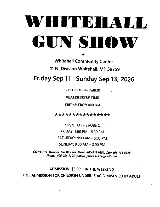 Veteran's Fall Gun Show September 11-13