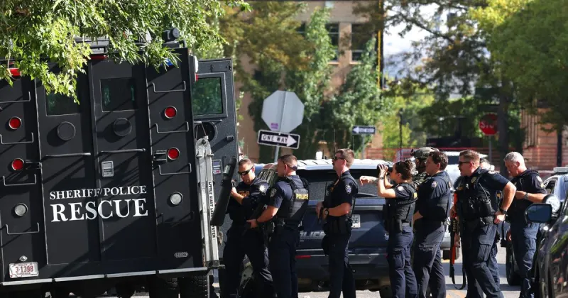 Photos: Police and sheriff on the scene of a shooting on North 23rd Street