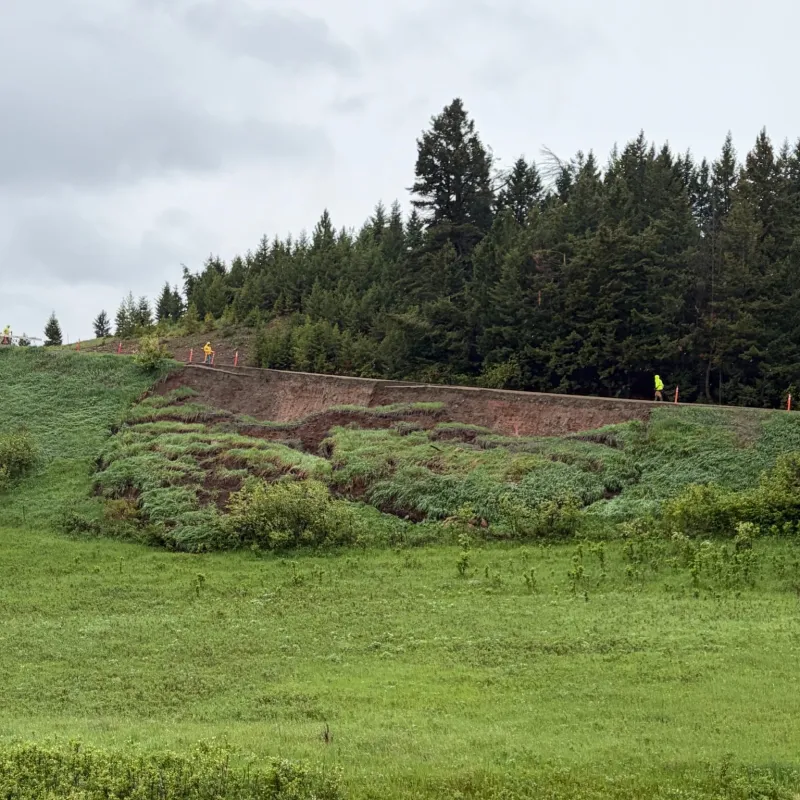 County approves engineering contract for Evans Riceville Road slide repair