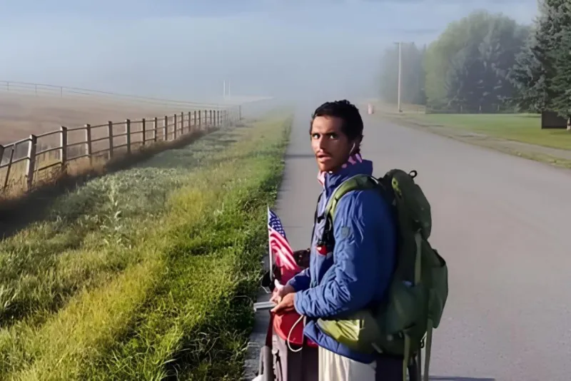 Man Walks Across Montana on 3,100-Mile Charity Journey