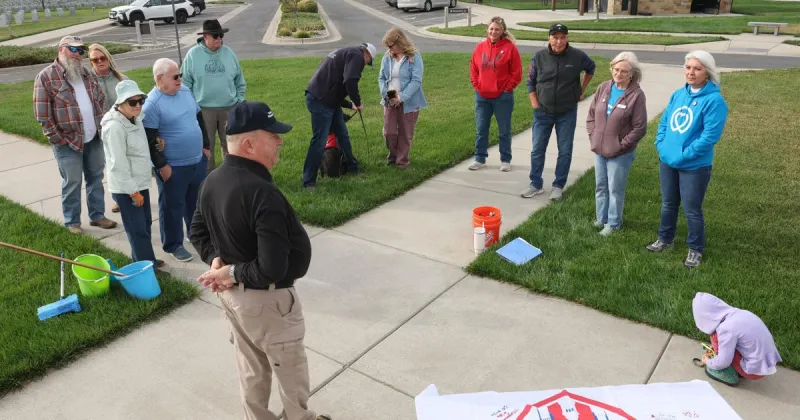 Photo: Yellowstone National Cemetery cleanup