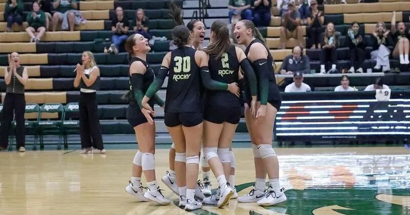 Rocky volleyball heads to North Dakota for conference tests