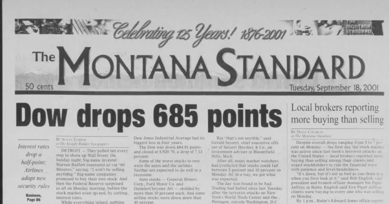 On this day 50, 25 years ago: House to investigate JFK, MLK murders, Dow drops 685 points