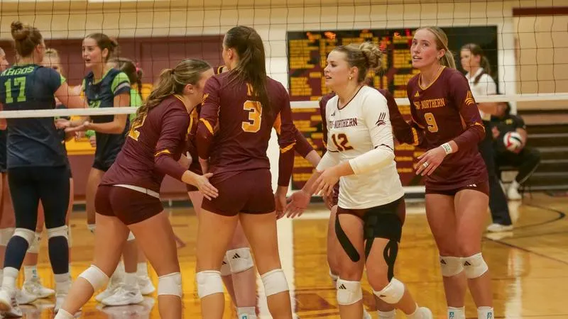 Skylights Fall in Three Sets to Bismarck State