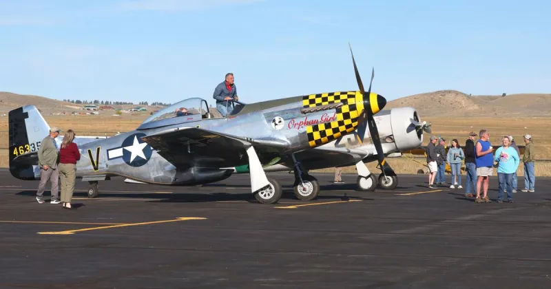 Photo: Warbirds on display at Laurel Fly-In on Saturday