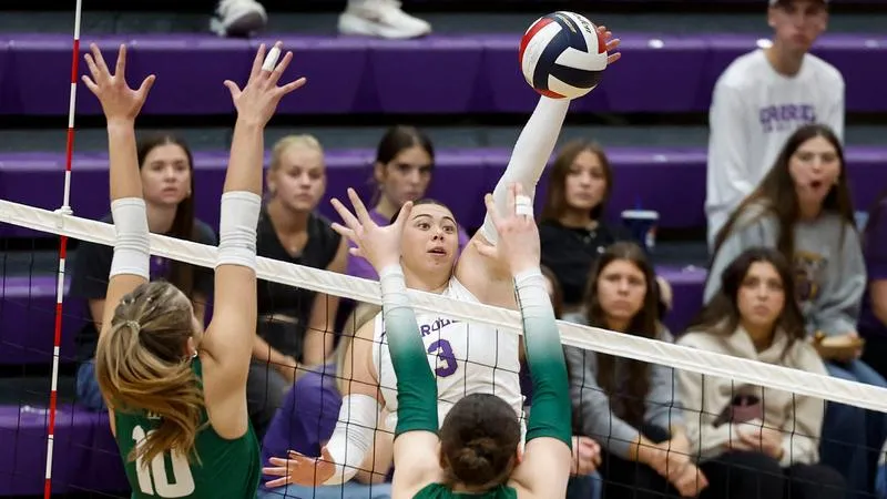Carroll Clipped by No. 24 Tech in Five-Set Classic