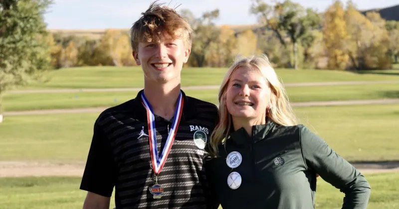 Billings siblings Clare and Colin Jensen help golf teams win state titles
