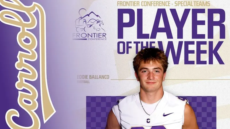 Ballanco Named Frontier Special Teams Player of the Week