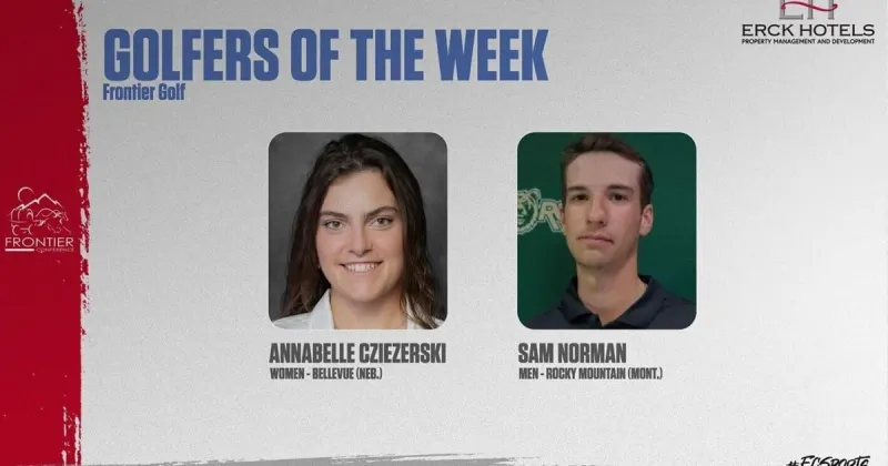 Rocky Mountain College's Sam Norman earns weekly Frontier Conference men's golf honor