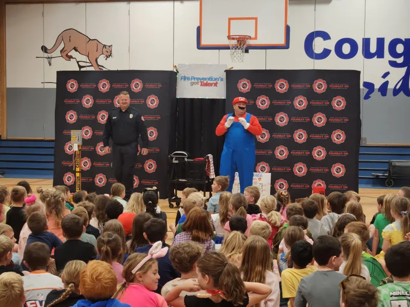 GFPS students learn fire prevention, safety with GFFR skits