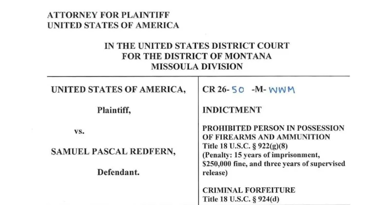 Read the redacted indictment against Redfern
