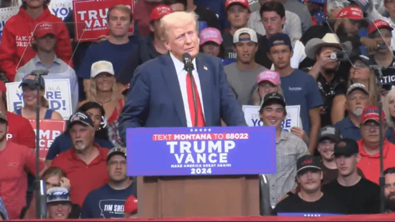 Watch Live: Trump rallies in Kalispell for House candidate Aaron Flint