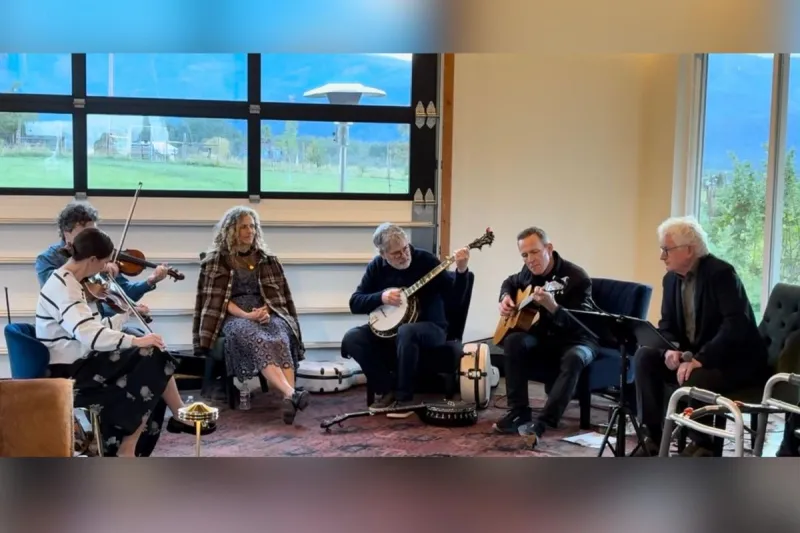 Bla Fleck and an All-Star Group of Musicians Gathered in Montana