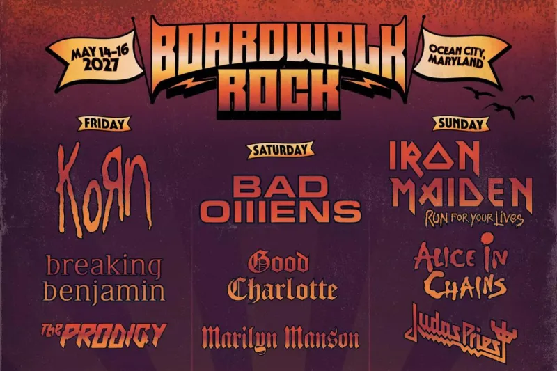 Boardwalk Rock Festival Returns for 2027 With Iron Maiden, Korn, Bad Omens + More