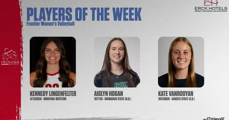 Western, BSC, Dakota State volleyball players honored by Frontier Conference