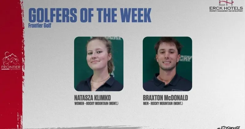 Rocky golfers sweep weekly Frontier Conference honors