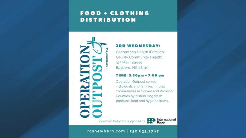 RCS mobile food program bringing supplies to Pamlico County