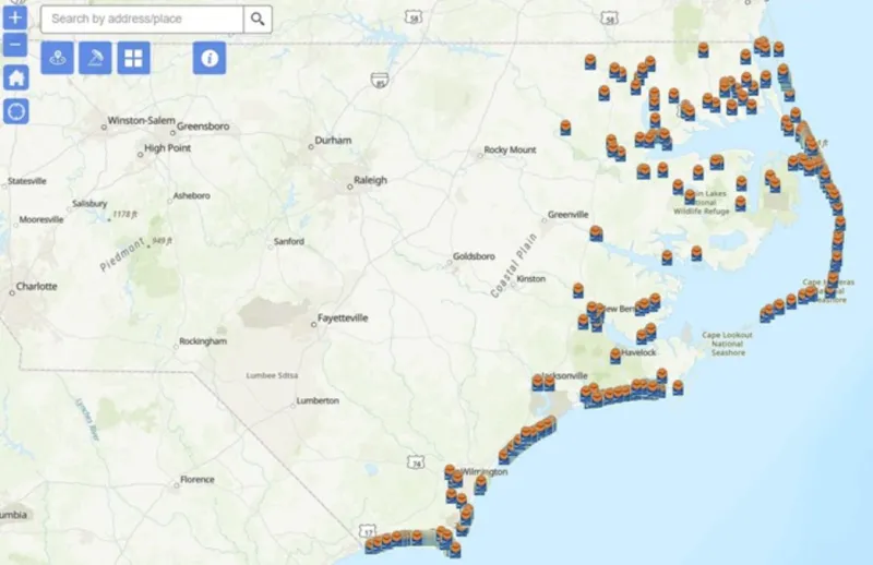 Interactive tool lets users find nearby public water accesses