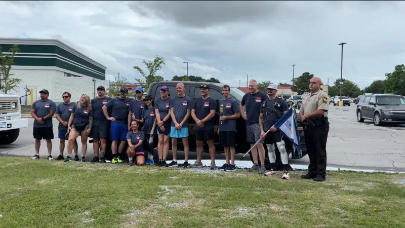 Jacksonville, Onslow County officers participate in Special Olympics Torch Relay
