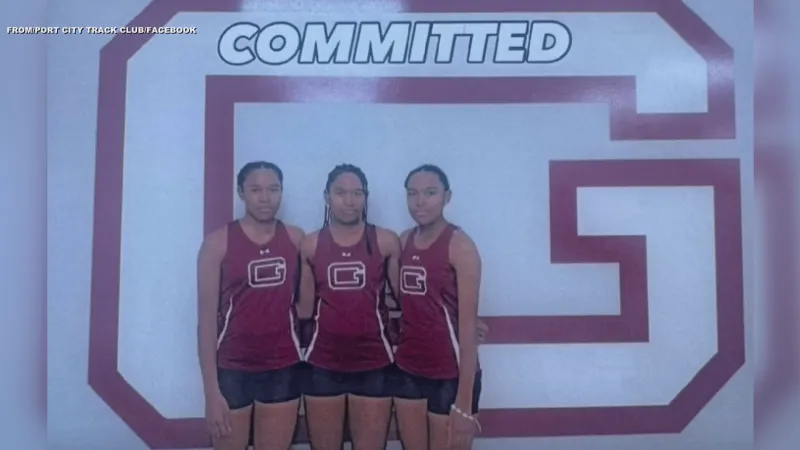 Peters Triplets continue track journey together at Guilford College