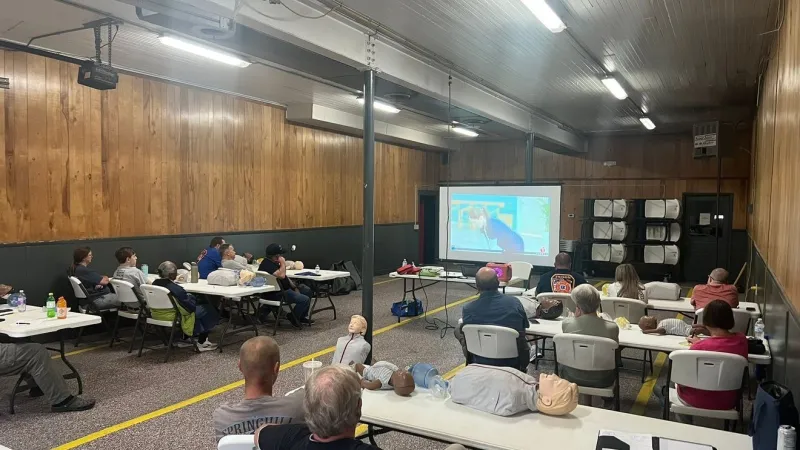 Faison Fire & Rescue hosts CPR training for community, neighboring departments