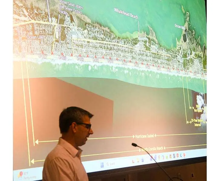 Engineer assesses options to address Corolla beach erosion