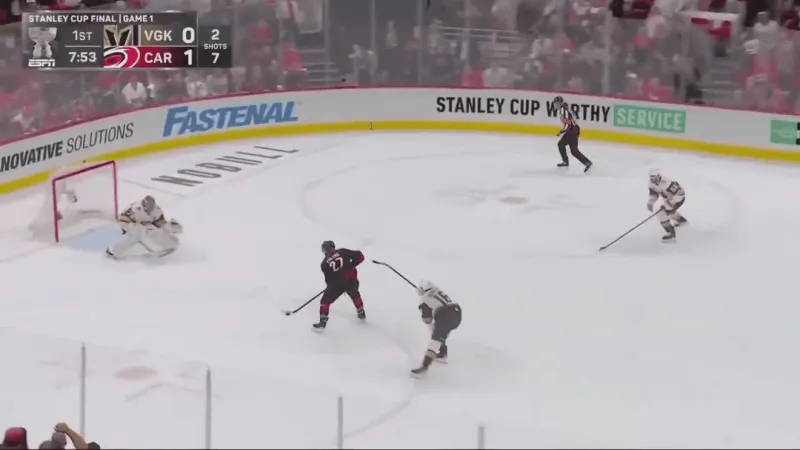 Hurricanes drop game one of Stanley Cup Finals 5-4