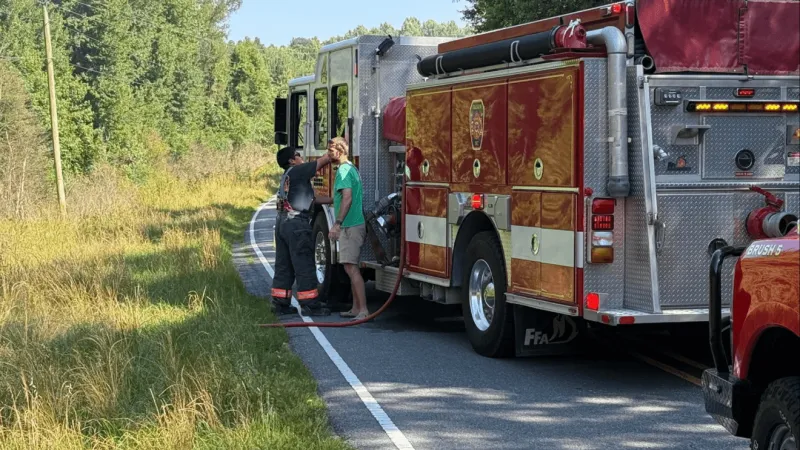 Brush Fire Caused by Tree Limb on Power Line Quickly Contained