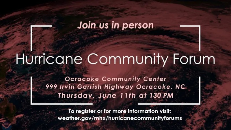 National Weather Service to hold hurricane community forum in Ocracoke