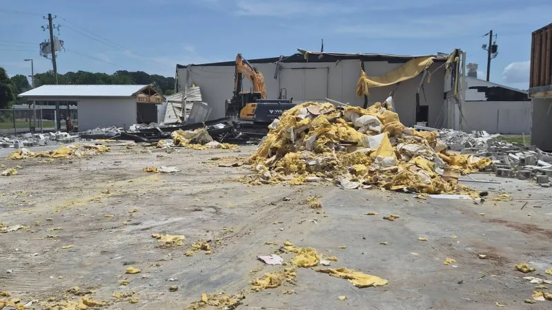 Jacksonville's American Legion Post 265 site cleared after March 12 storm collapse