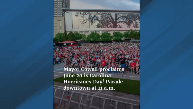 Raleigh Mayor proclaims June 20 as Carolina Hurricanes Day after 2026 Cup win