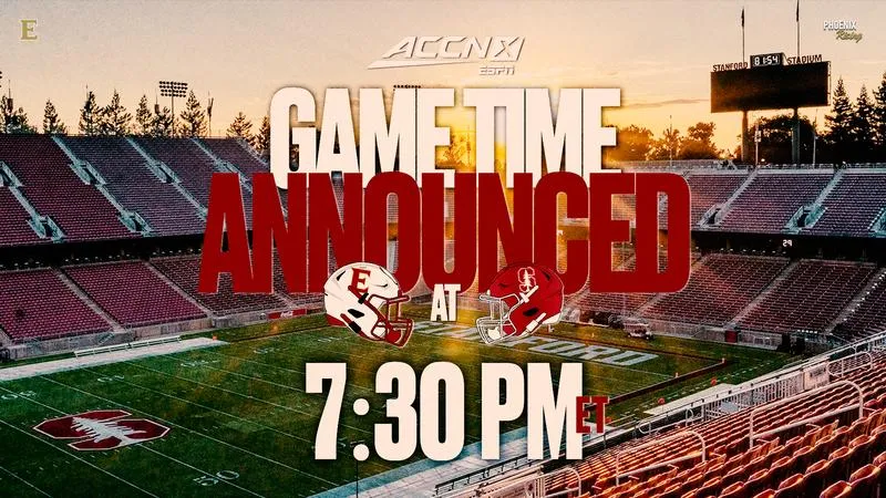 Kickoff Time Announced For Road Game At Stanford