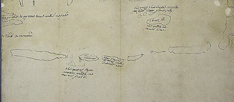 History's earliest map depicting Ocracoke Island was made in 1585