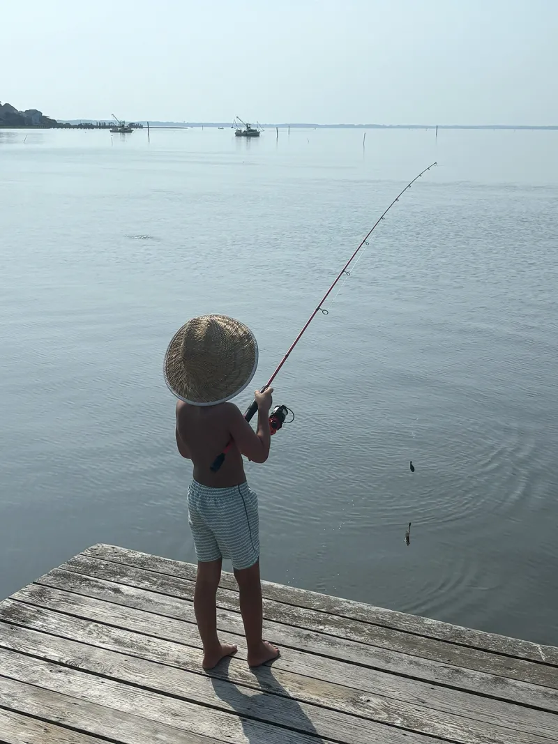 Early morning angler