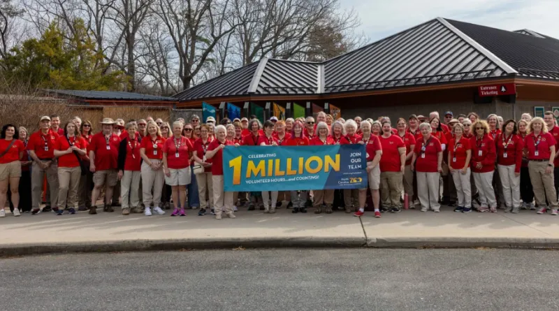 North Carolina Zoo Celebrates One Million Hours of Volunteer Support