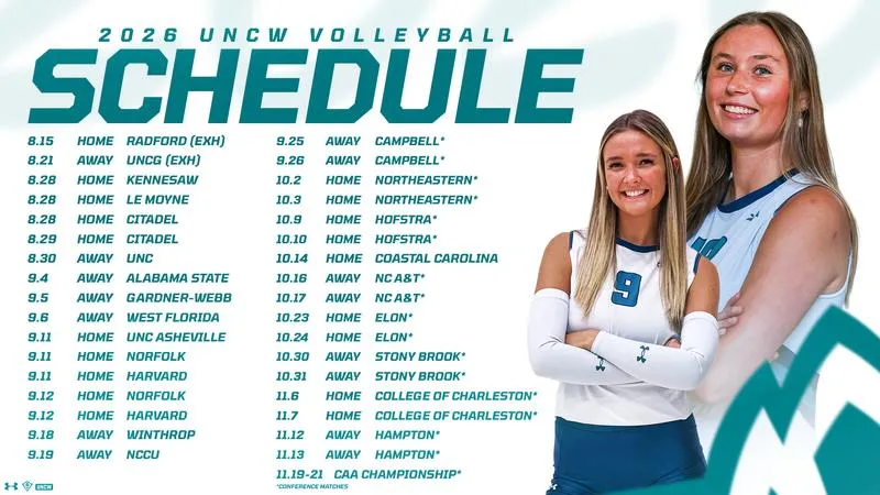 UNCW Volleyball Unveils Schedule
