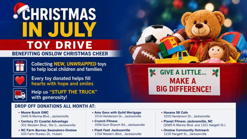 Stuff the truck: Christmas in July toy drive launches in Jacksonville, Hubert