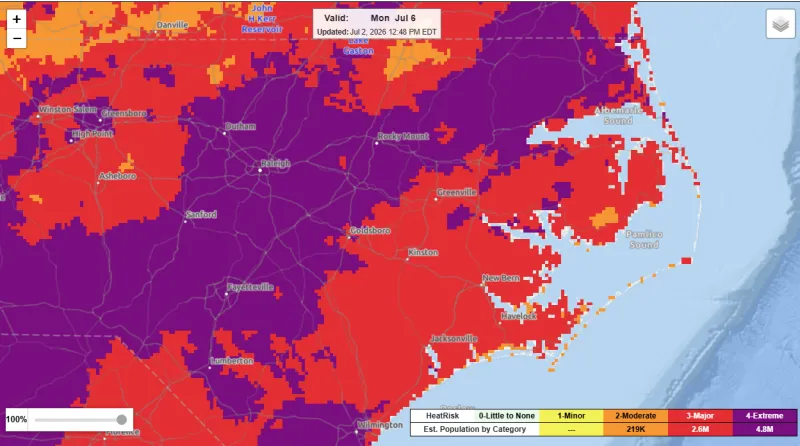 Forecasters project heat wave over Fourth of July weekend