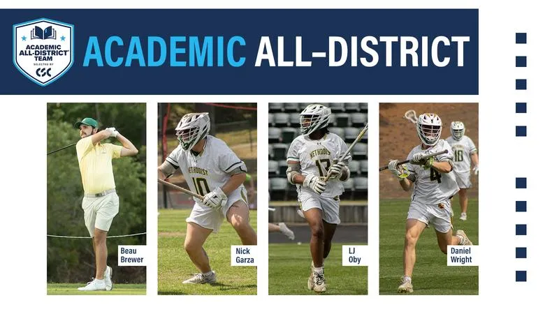 Methodist Places Four on CSC Academic All-District Men's At-Large Team