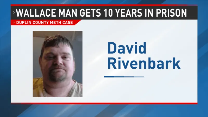 Duplin County man sentenced to 10 years in federal prison for meth trafficking