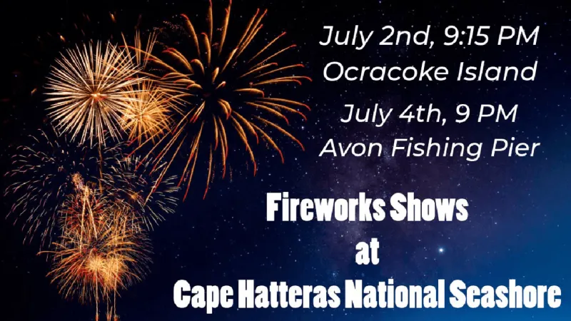 Cape Hatteras National Seashore reminds visitors fireworks are prohibited on the seashore