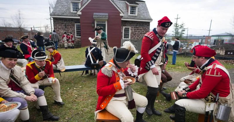The menu of 1776: turtle soup, meat pies and - yes! - mac & cheese