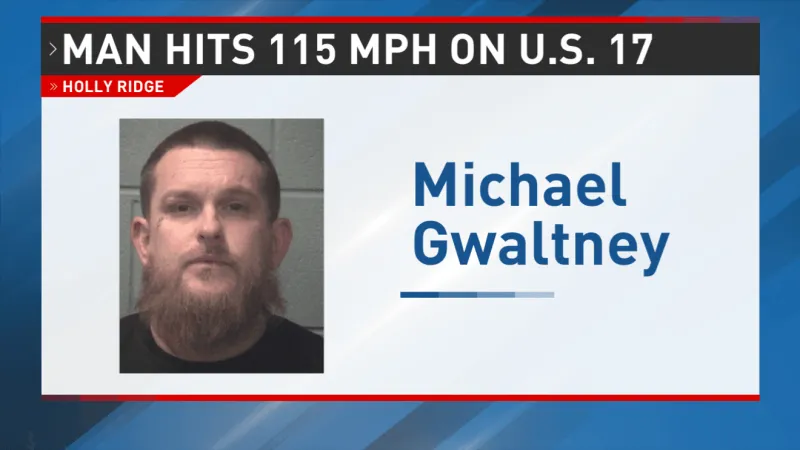 Wilmington man accused of driving 115 MPH while fleeing police on U.S. 17