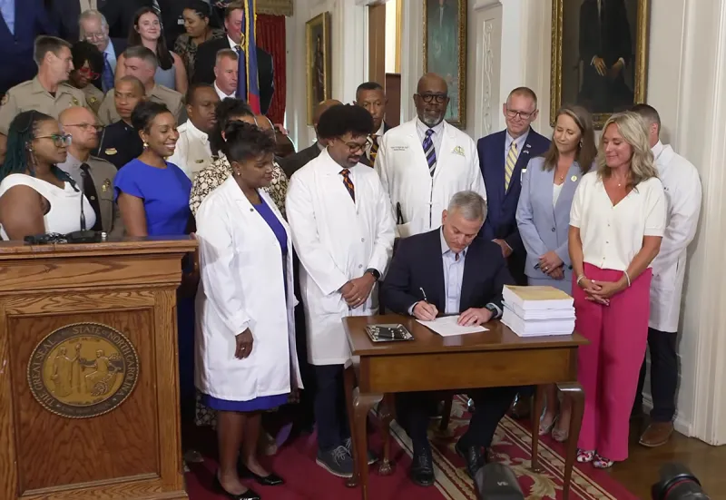 Stein signs budget with safe water provisions, new ferry tolls