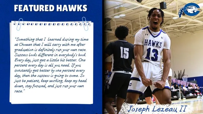 Featured Hawks: Joseph Lezeau II, Senior, Men's Basketball, Sports Management