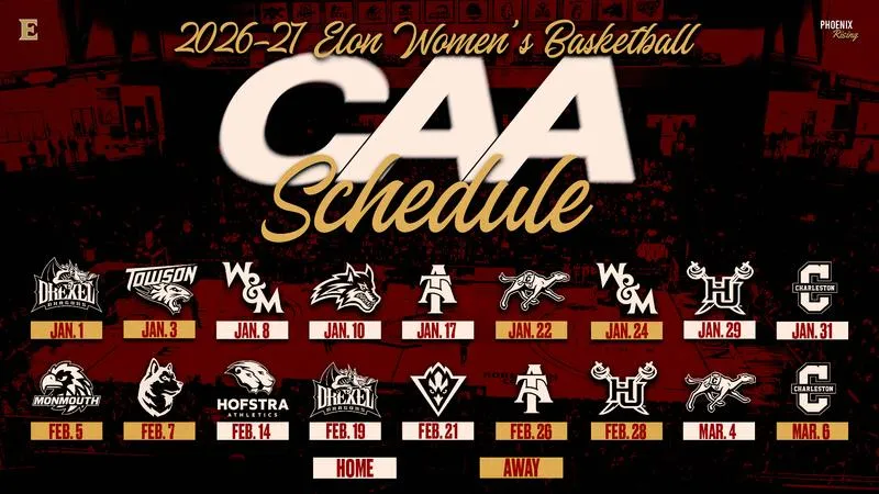 Elon's 2026-27 CAA Women's Basketball Schedule Announced