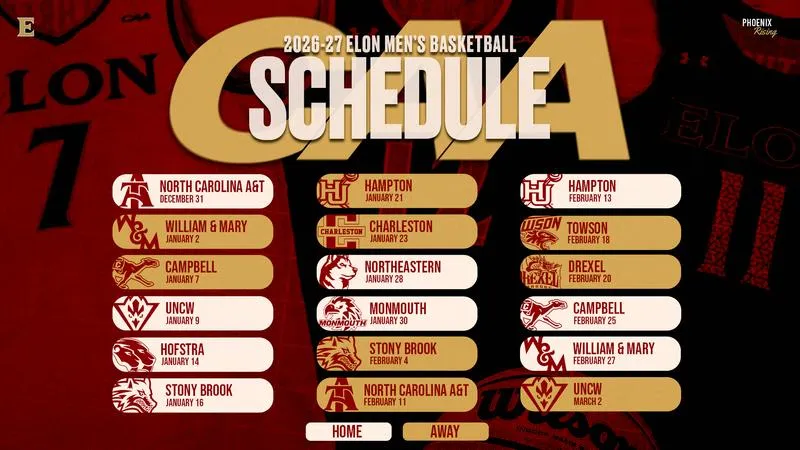 Elon's 2026-27 CAA Men's Basketball Schedule Unveiled